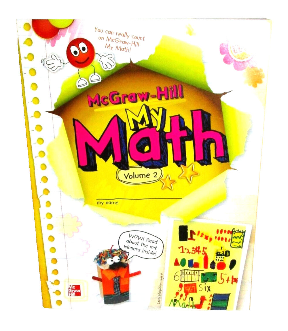 McGraw Hill My Math Vol 2 Grade K Student Workbook 2013 Common Core Homeschool